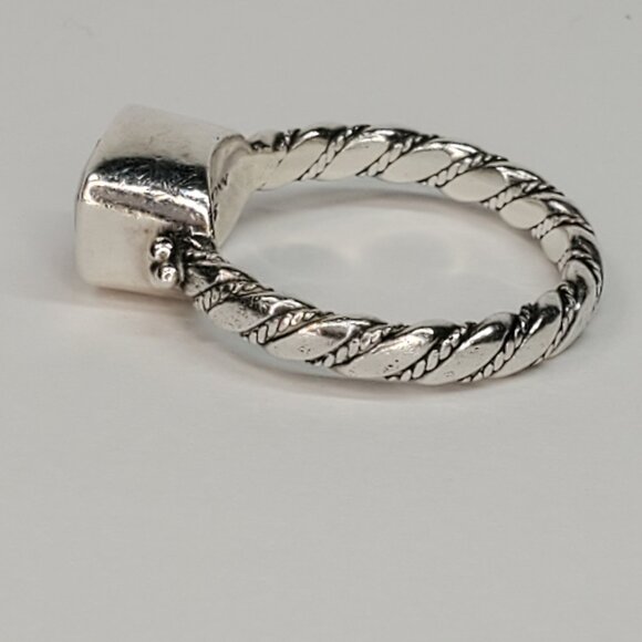 Lori Bonn Green Topaz Sterling Silver Ring, Size 6.75 - Picture 5 of 10